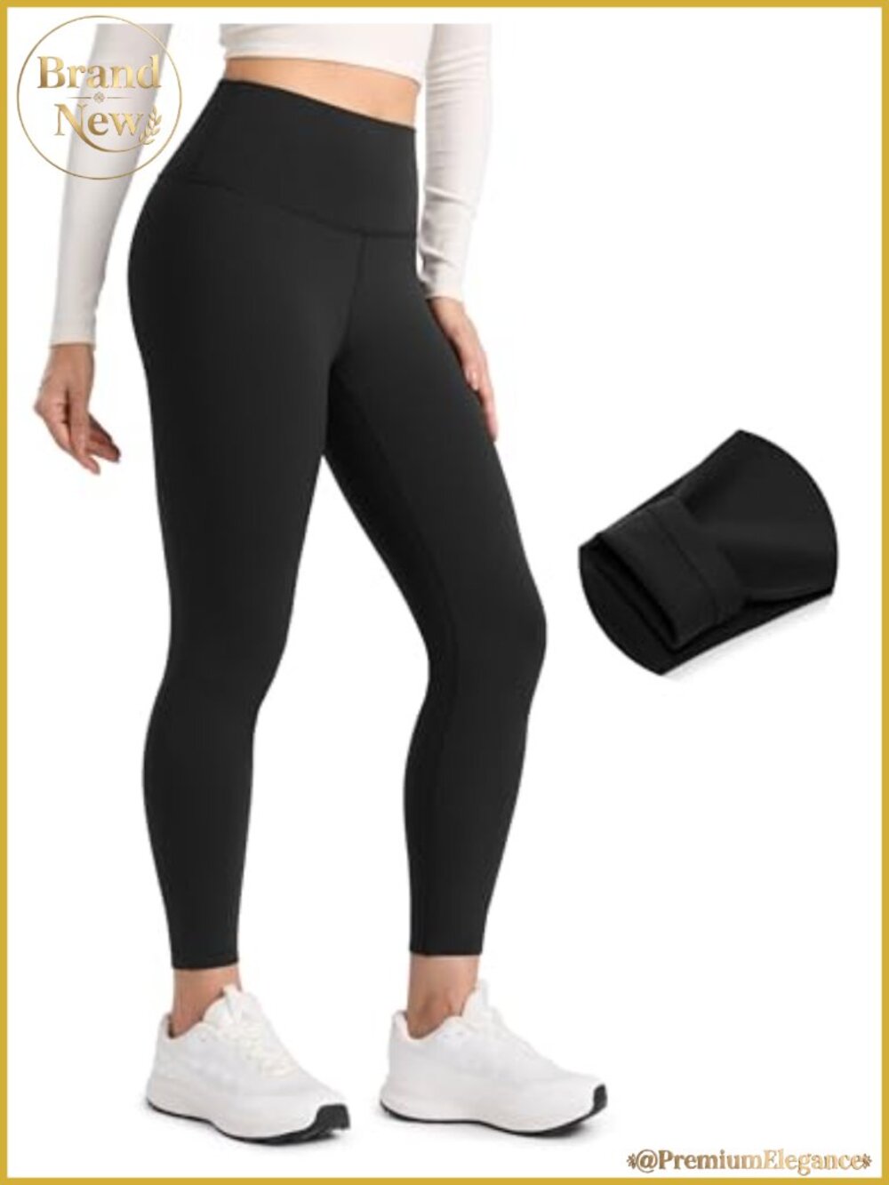 Fleece Lined Leggings High Rise Skinny Thermal Winter Yoga